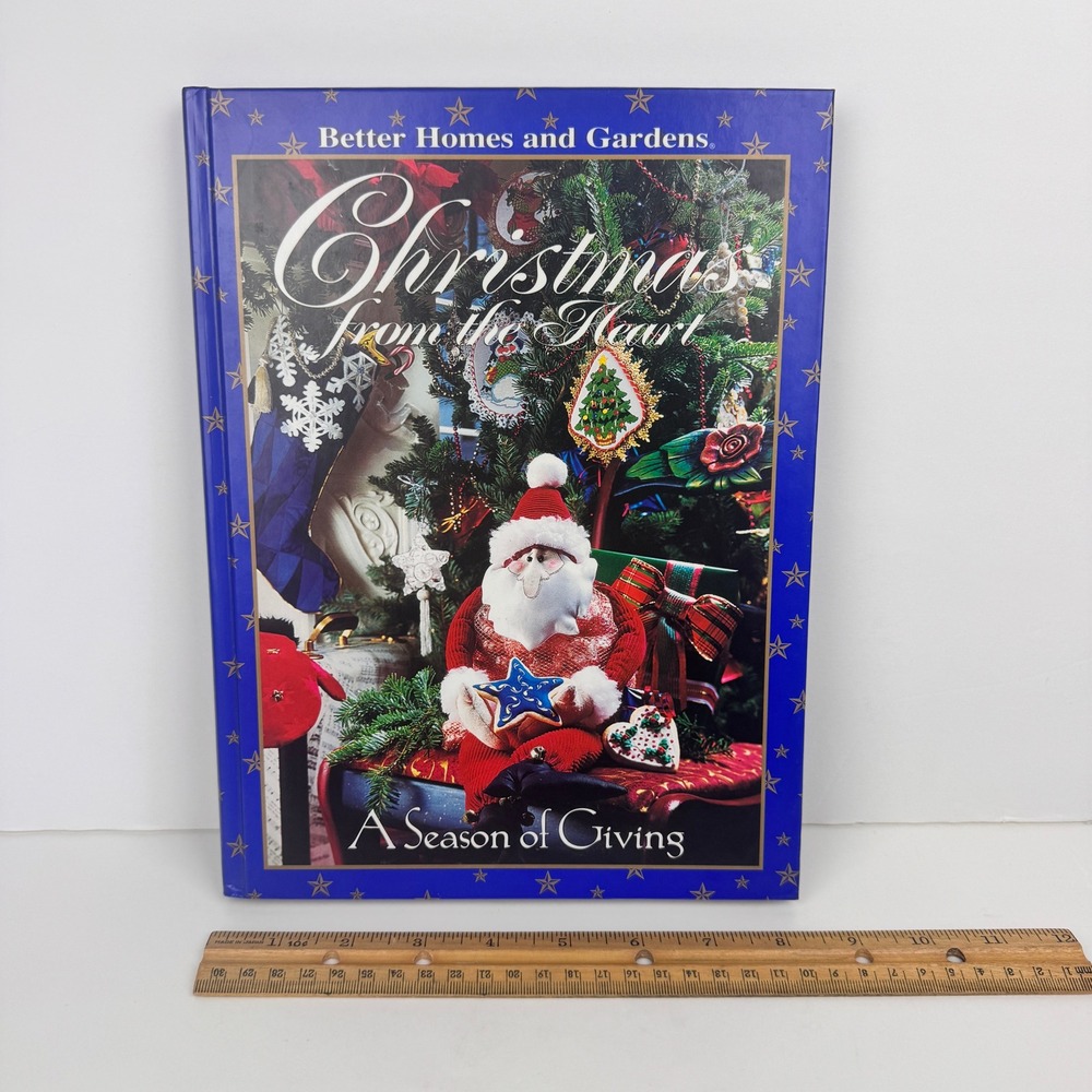 Vtg 1998 Better Homes Gardens Cross Stitch Christmas Season of Giving Book‎
